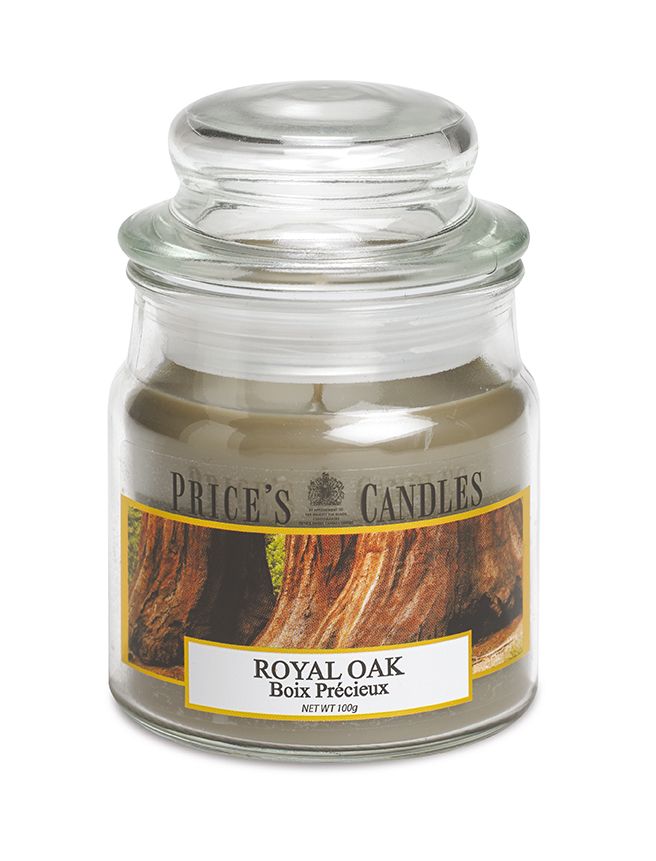Price's Small Scented Candle Jar with Lid - Royal Oak