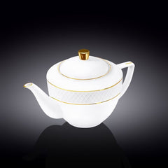 Wilmax Diamond Coffee Pot - White & Gold