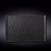 طبق مستطيل Wilmax SlateStone 38x24 سم - أسود أنيق