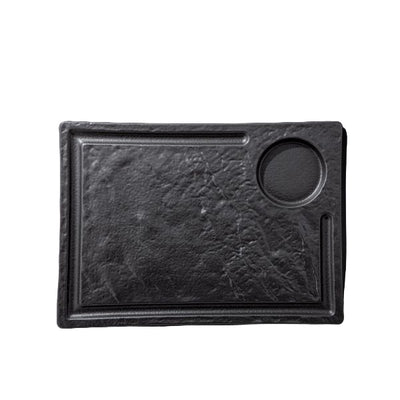 Wilmax SlateStone Rectangular Serving Plate 32×23cm - Black