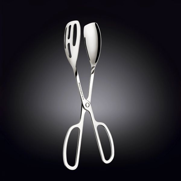 Wilmax 26cm Silver Steel Food Tongs - Durable & Stylish