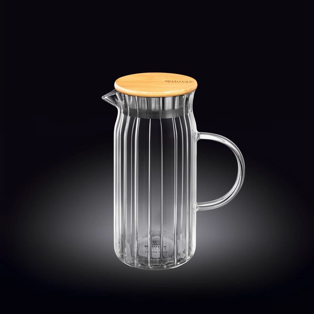 Wilmax Segment 1L Jug with Bamboo Lid - Elegant Design