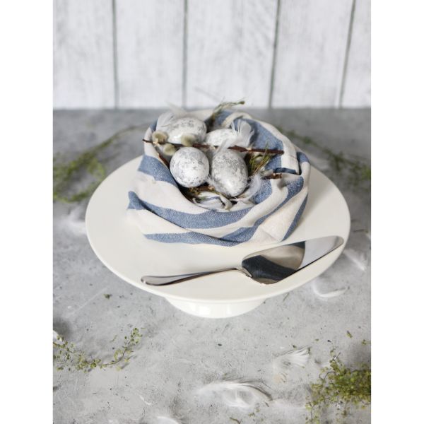 Wilmax 25cm Cake Plate with Base - White Elegant