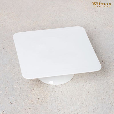Wilmax 25cm Cake Stand - White, Elegant & Durable