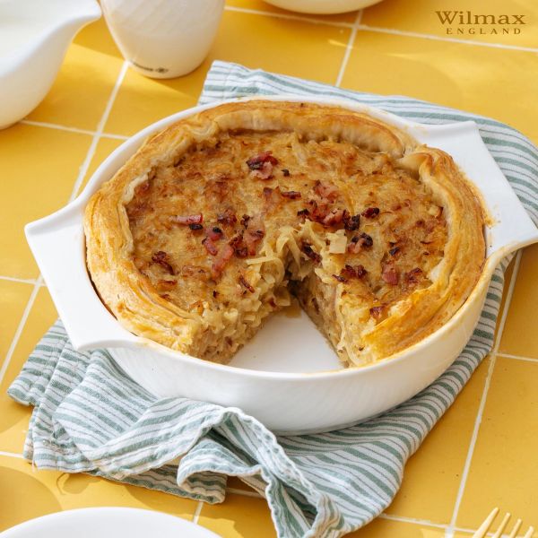 Wilmax 26cm Oven Bowl - Large White Porcelain Bakeware