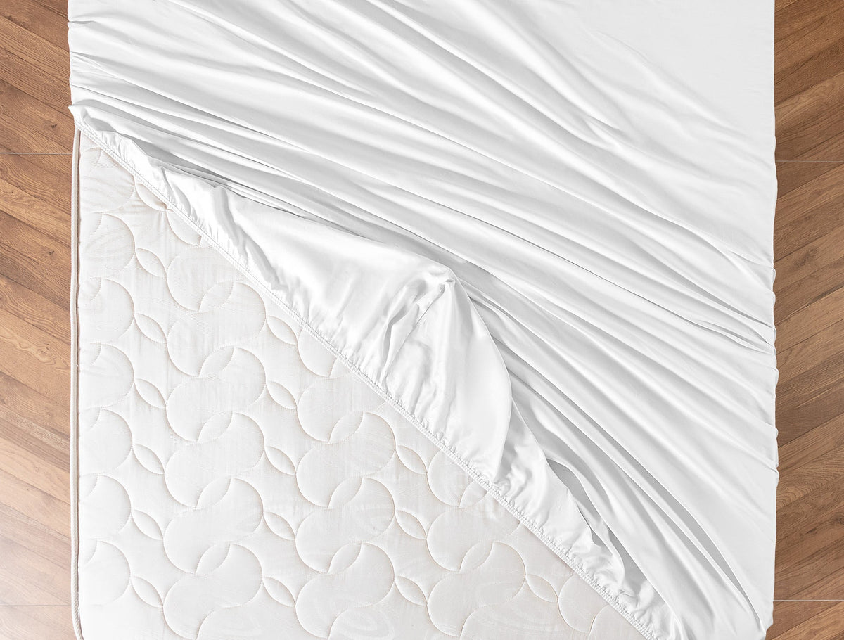 Ciel Satin Fitted Sheet - Madame Coco JO