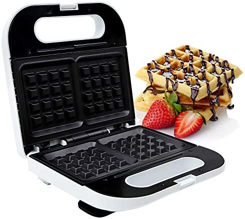 Geepas 2-Slice Waffle Maker Nonstick Thermostat Control