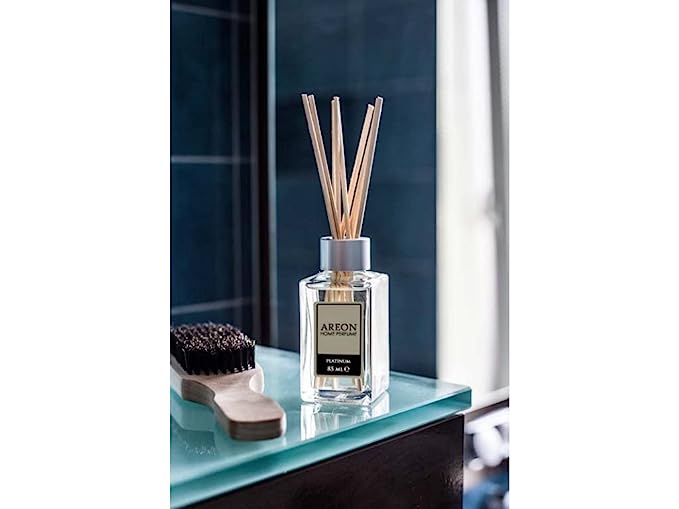 Areon Home Perfume Sport Lux 85ml - Platinum Fragrance, 10 Reed Sticks
