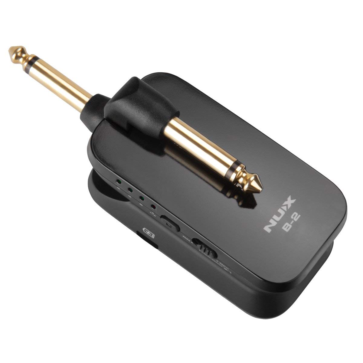 نظام جيتار لاسلكي NUX 2.4 جيجا هرتز / 4 قنوات قابلة لإعادة الشحن / جهاز إرسال واستقبال صوتي لاسلكي بزمن انتقال 4 مللي ثانية - أسود