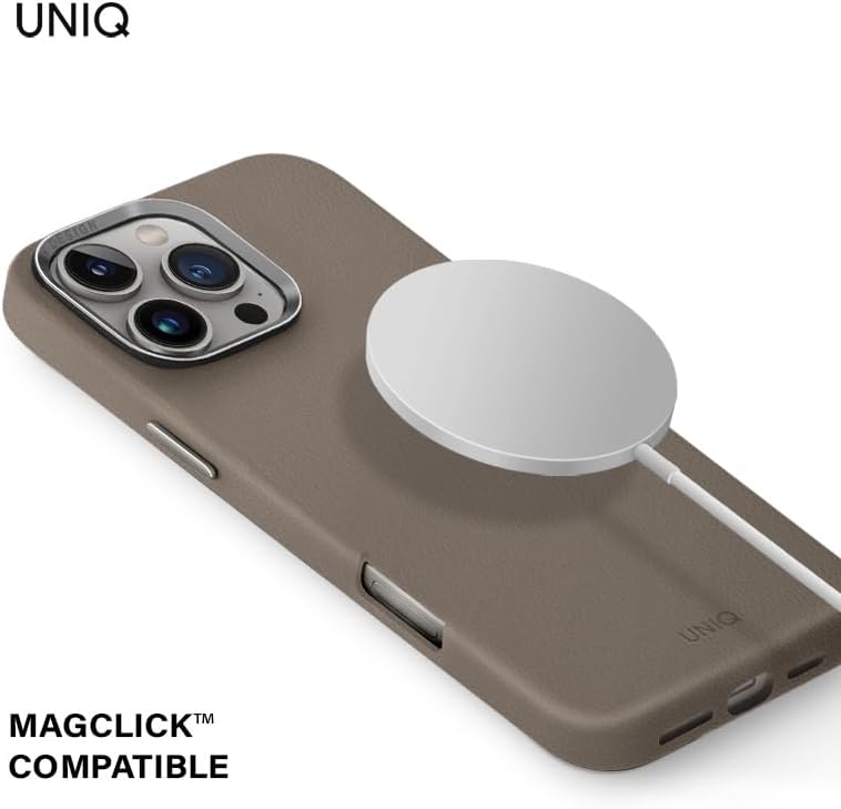 كفر UNIQ LYDEN لهاتف iPhone 16 Pro 6.3 MagClick – Flint Grey