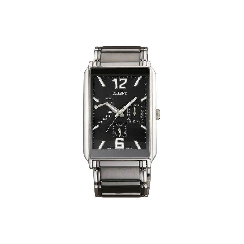 Orient CUUAB001B Square Case Grey Strap Stainless Steel Men Watch