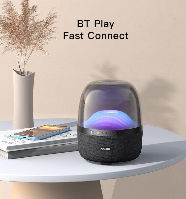 مكبر صوت بلوتوث محمول مزود بإضاءة LED RGB من Yesido YSW08