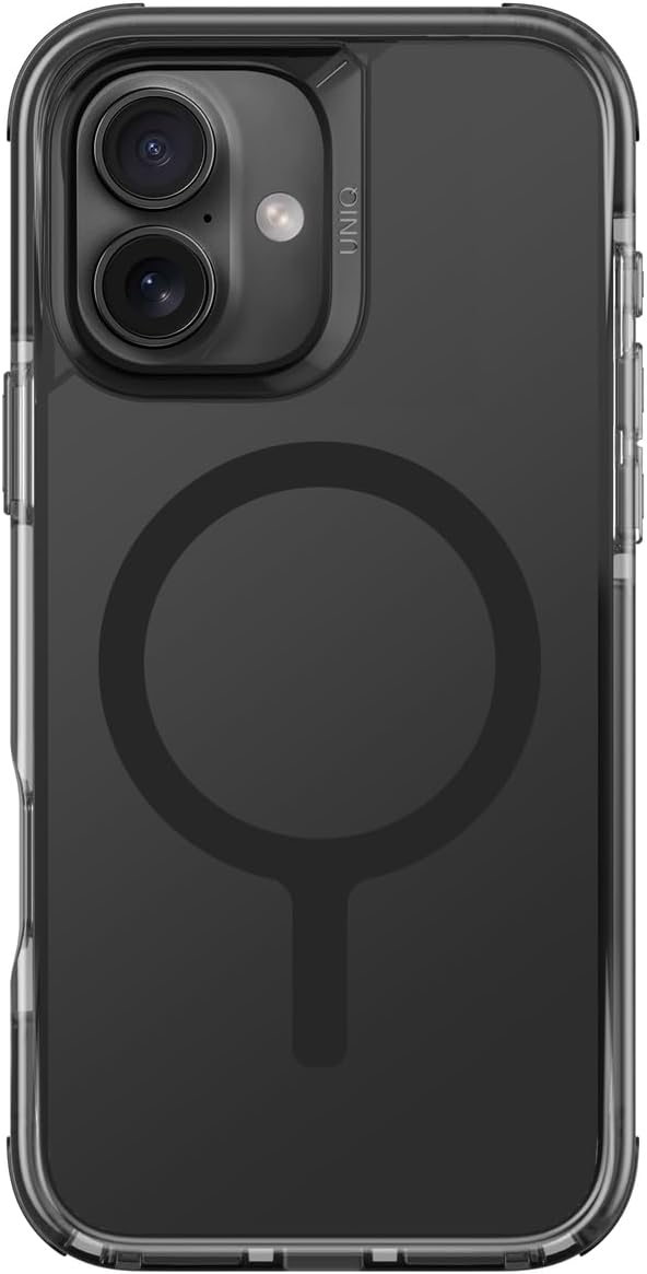 كفر UNIQ COMBAT لهاتف iPhone 16 6.1 MagClick Carbon Black