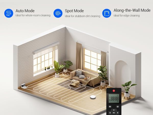 مكنسة كهربائية روبوتية من ايزفز بقوة شفط 2700 باسكال، مكنسة كهربائية ذاتية الشحن روبوت مع كيس غبار 800 مل