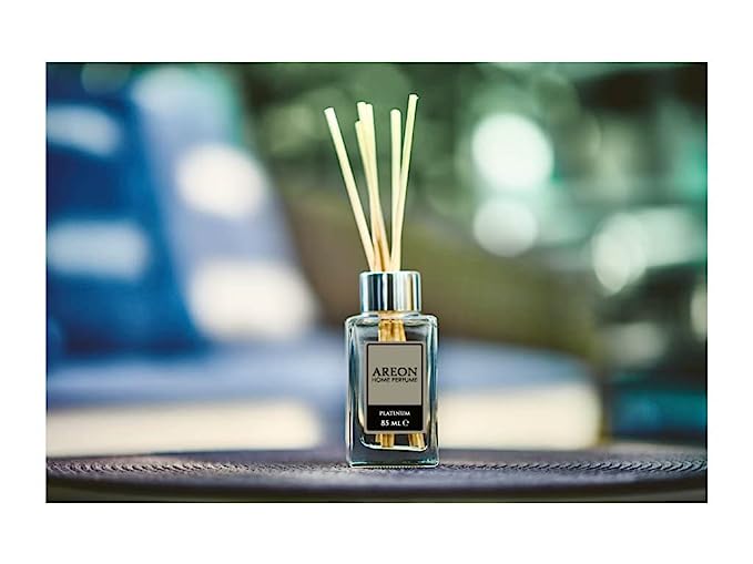Areon Home Perfume Sport Lux 85ml - Platinum Fragrance, 10 Reed Sticks