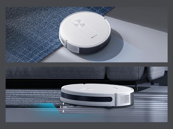 مكنسة كهربائية روبوتية من ايزفز بقوة شفط 2700 باسكال، مكنسة كهربائية ذاتية الشحن روبوت مع كيس غبار 800 مل