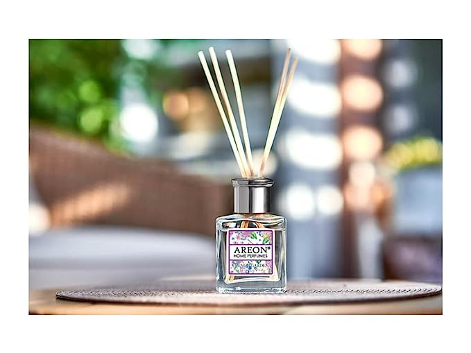 Areon Home Perfume Garden 150ml- French Garden Fragrance, 10 Reed Sticks- Air Freshener for Home & Office