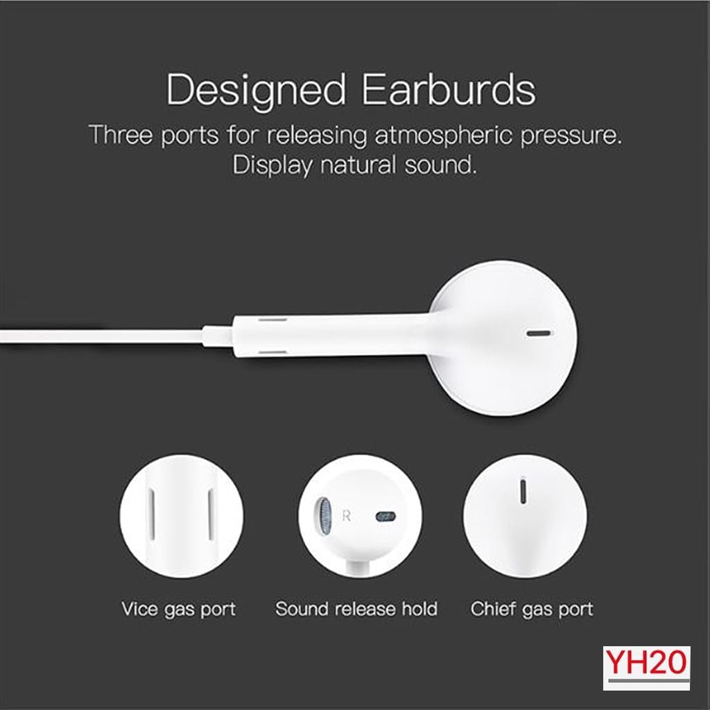 سماعات أذن Yesido YH-20 لإلغاء الضوضاء للآيفون | أبيض