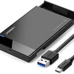 UGREEN 2.5 Inch Hard Drive Box with Built-in USB 3.0 Cable