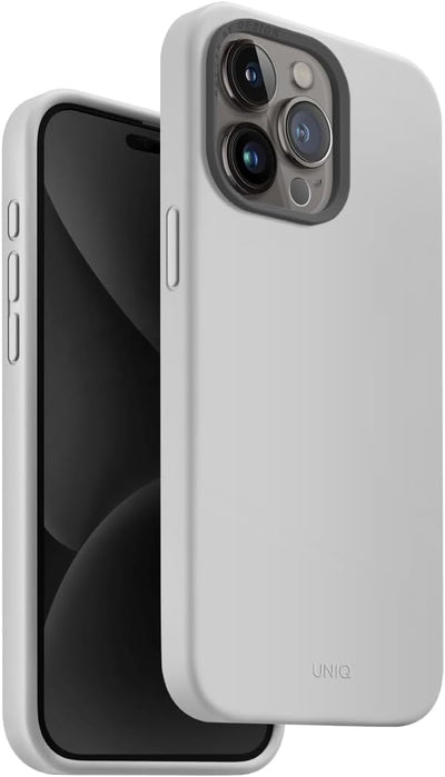 UNIQ HYBRID iPhone 15 Pro MagClick Charging Case – Chalk Grey