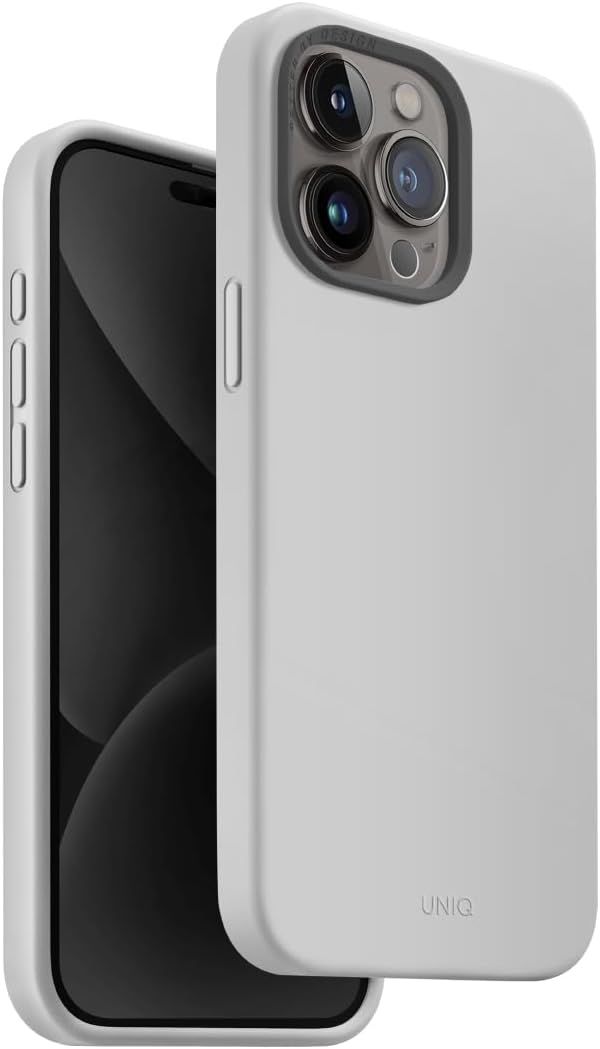 UNIQ HYBRID iPhone 15 Pro MagClick Charging Case – Chalk Grey