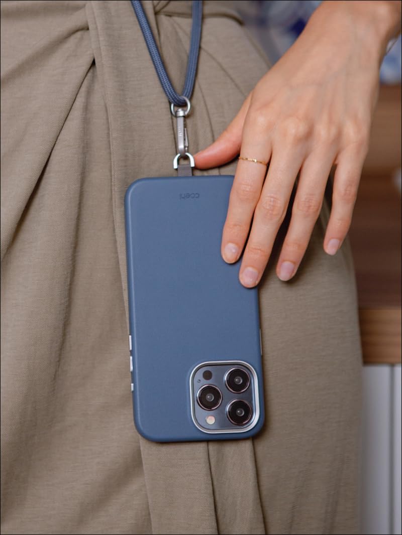 غطاء UNIQ COEHL لهاتف iPhone 15 Pro – الشحن المغناطيسي – Sapphire Blue