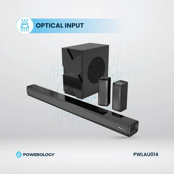 Powerology 5.1CH Soundbar with Dolby & Wireless Subwoofer!