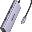 محول إيثرنت USB-C إلى 2*USB 3.0+HDMI+RJ45+PD من UGREEN