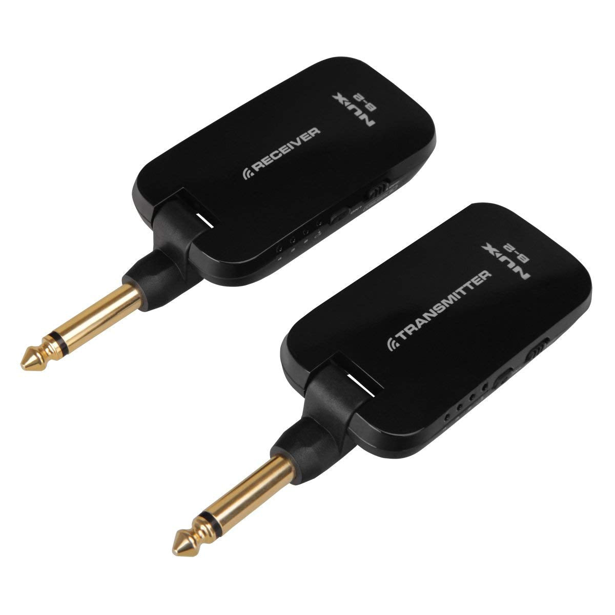 نظام جيتار لاسلكي NUX 2.4 جيجا هرتز / 4 قنوات قابلة لإعادة الشحن / جهاز إرسال واستقبال صوتي لاسلكي بزمن انتقال 4 مللي ثانية - أسود