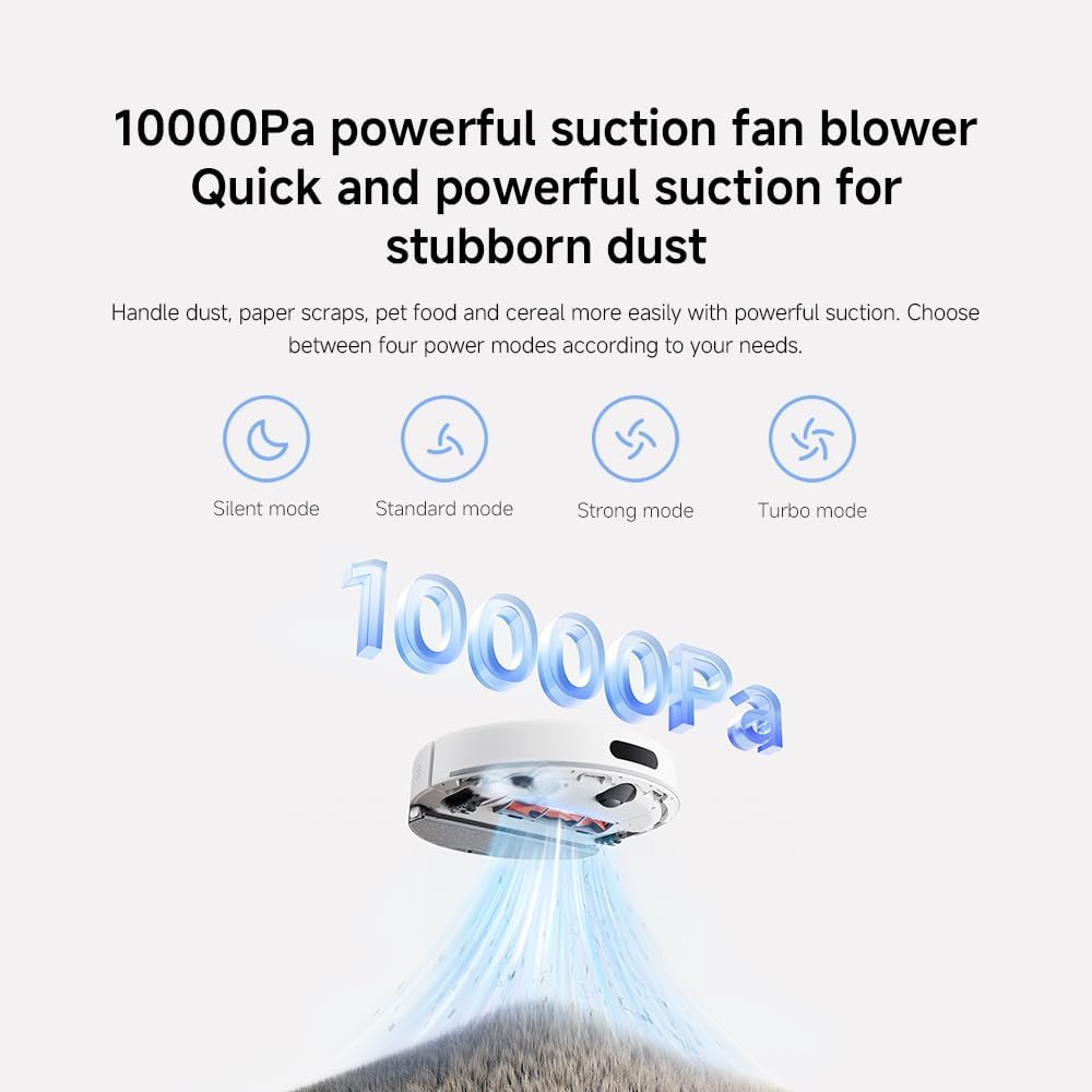 Xiaomi Robot Vacuum H40 – 10,000Pa Suction, LDS Navigation, Auto Dust Emptying, 180min Runtime
