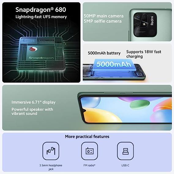 ريدمي 10 سي (128 جيجابايت + 4 جيجابايت)