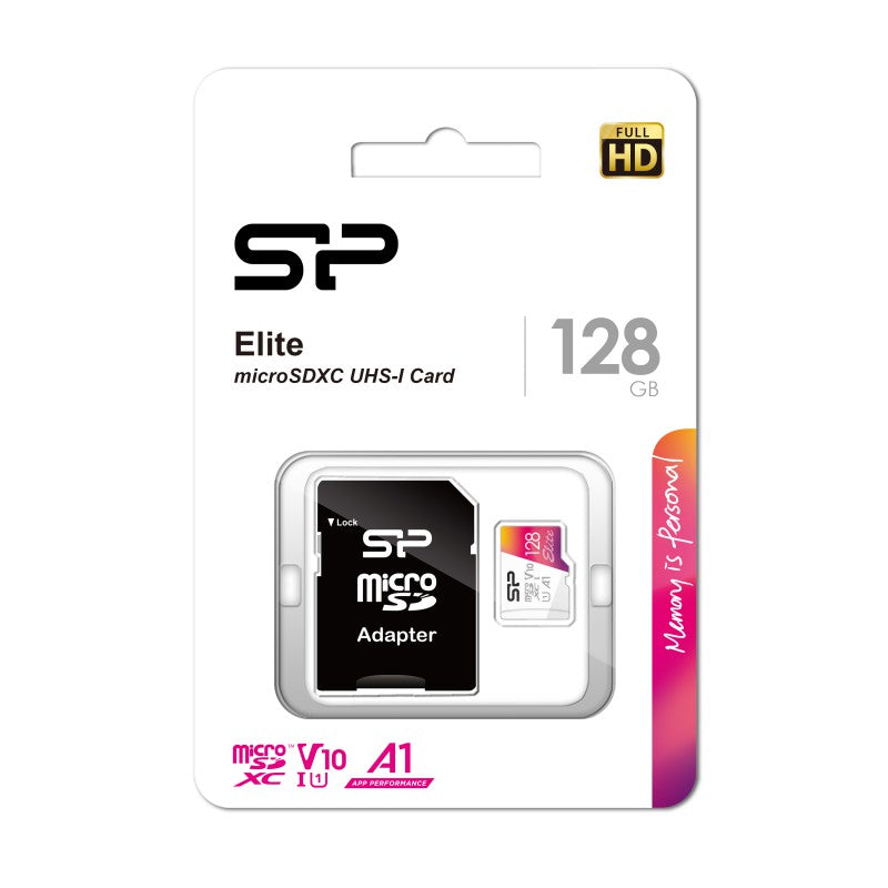 Silicon-Power Micro SD Memory 128GB Retail pack-SP-SD-128GB