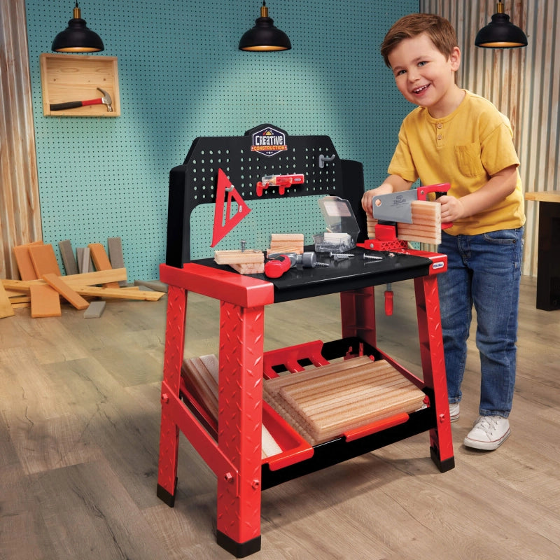 طاولة نجارة أطفال Little Tikes لعبة ورشة عمل تعليمية