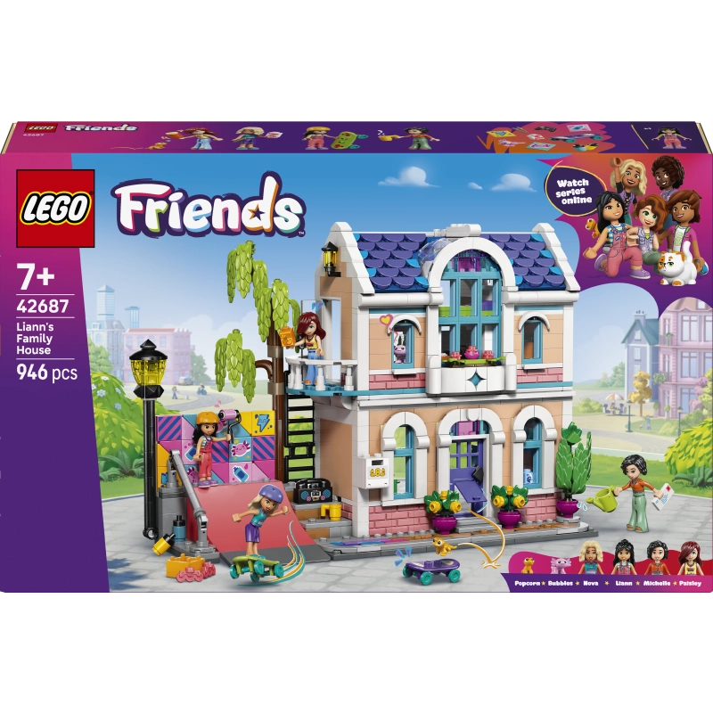 LEGO Friends Liann's Family House – 946 Pieces | Set 42687