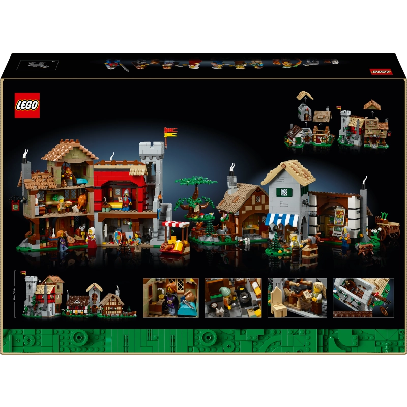 LEGO Icons Medieval Town Square – 3304 Pieces | Set 10332 (Rare Edition)