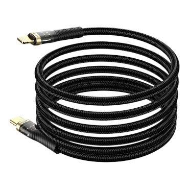 كابل مغناطيسي USB-C إلى Lightning من Green Lion – أسود