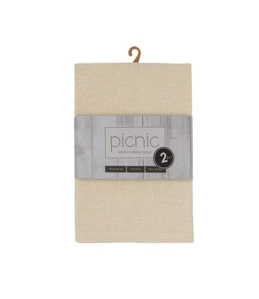 Finesse Richmond Kitchen Towels Set of 2 – Beige