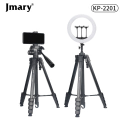 Jmary KP-2201 Tripod 1.7M with Pan Head & Ring Light Mount