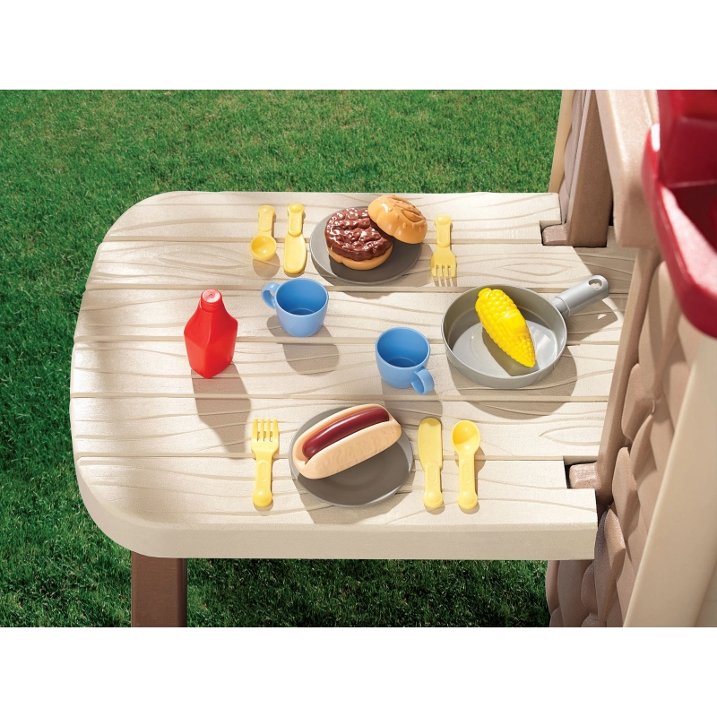 Little Tikes Picnic on the Patio Playhouse – Kids Play House with Table & Accessories