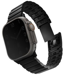 UNIQ STROVA MAG APPLE WATCH SELF-ADJUSTABLE STEEL LINK BAND49/46/45/44MM - MIDNIGHT