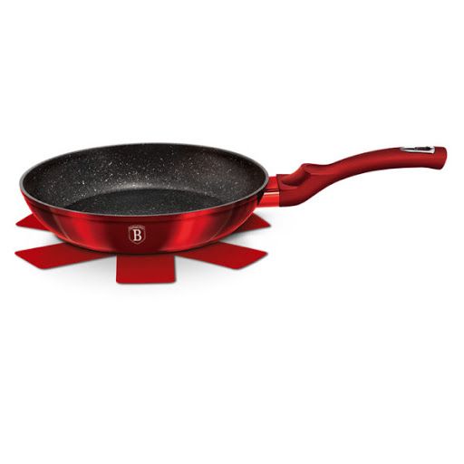 Berlinger Haus Frypan 28cm – Elegant Burgundy Design