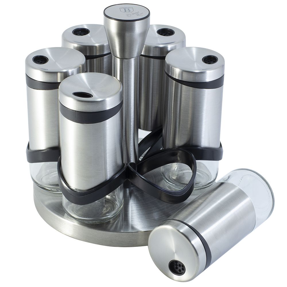 Berlinger Haus 7-Piece Spice Set – Durable Steel Design