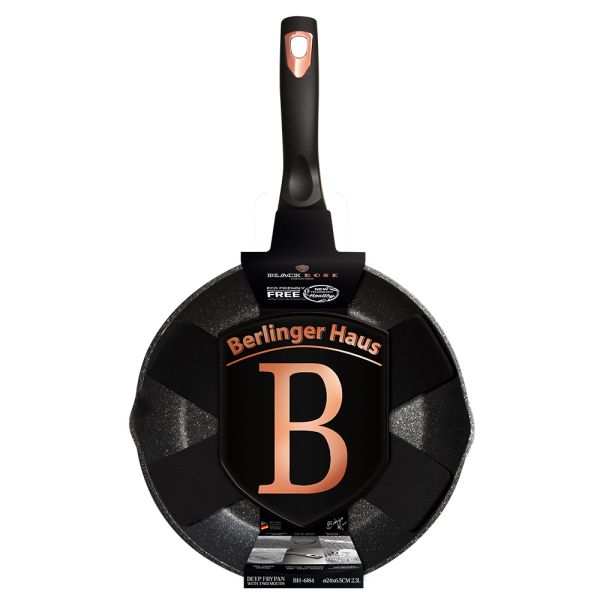 Berlinger Haus 24cm Deep Pan - Black-Rose