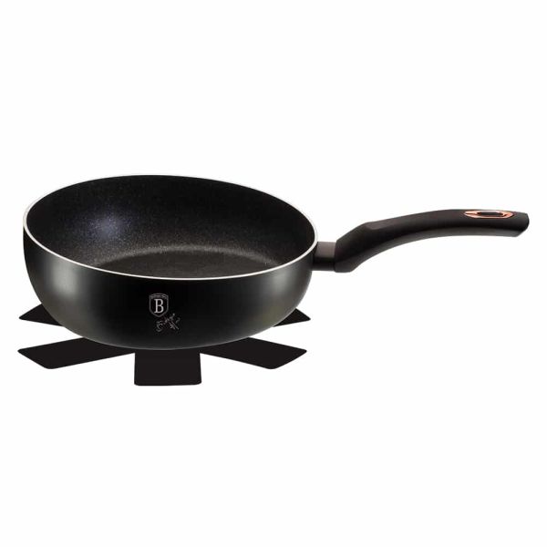Berlinger Haus 24cm Deep Pan - Black-Rose