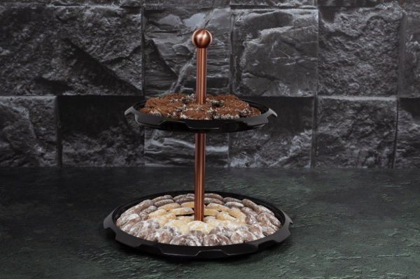 Berlinger Haus Black Rose 2-Tier Cake Stand – Elegant Serveware