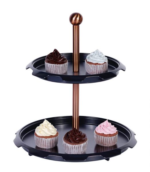 Berlinger Haus Black Rose 2-Tier Cake Stand – Elegant Serveware