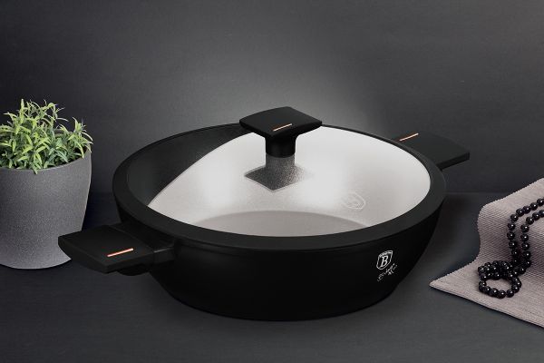 Berlinger Haus 28cm Deep Pan with Lid – Monaco Black