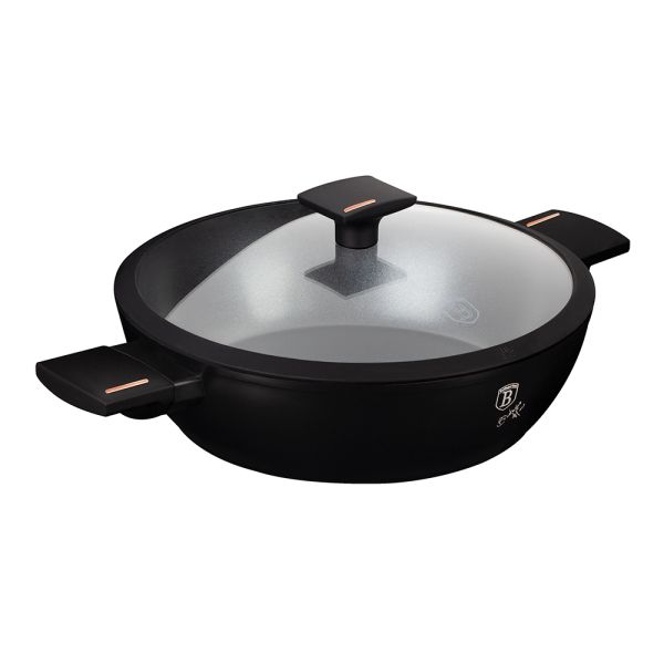 Berlinger Haus 28cm Deep Pan with Lid – Monaco Black