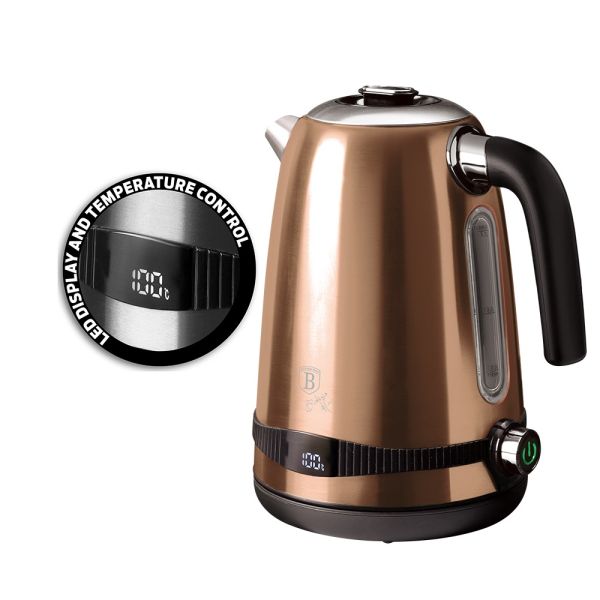 Berlinger Haus 1.7L Digital Electric Kettle – Rose Gold