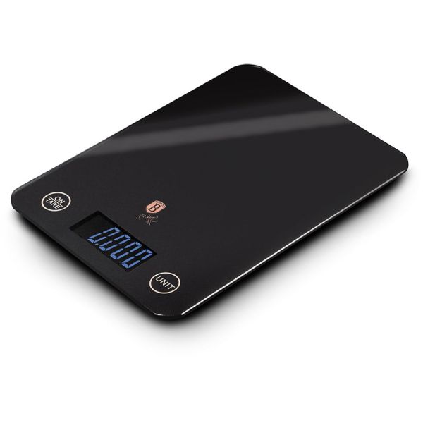 ميزان مطبخ إلكتروني 5 كلغ من Berlinger Haus - أسود دقيق